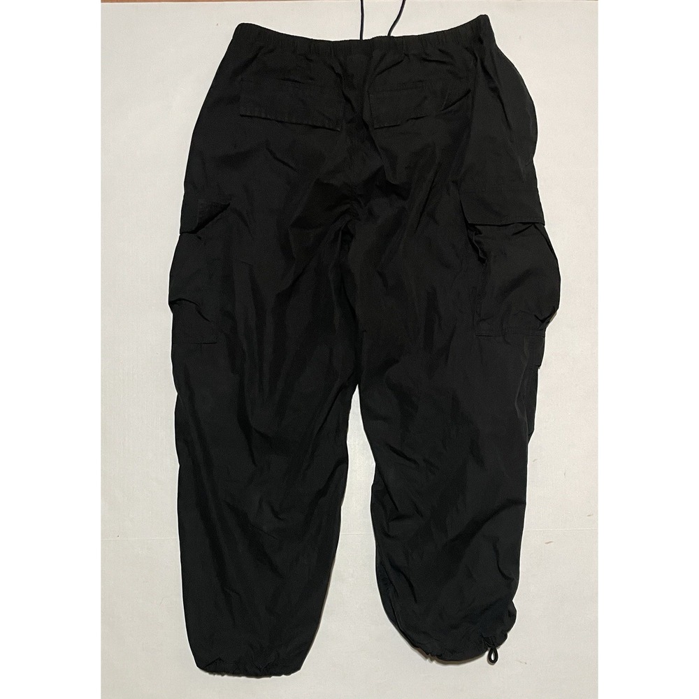 TNA Aritzia Parachute Pants Women's XL Baggy Black Track Windbreaker Joggers - Picture 7 of 7